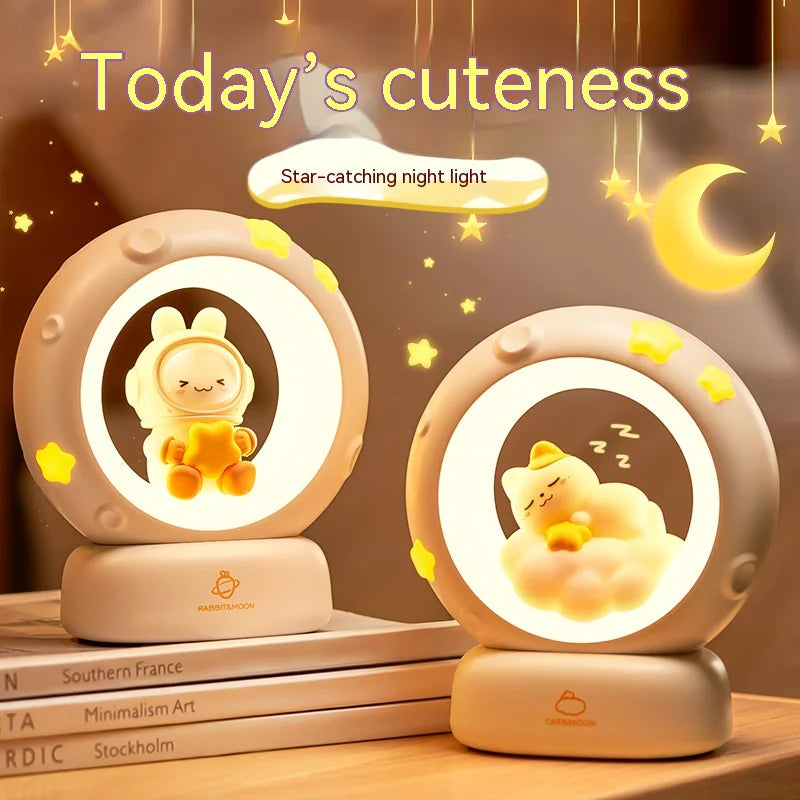 Cute Soothing Nightstand Reading Lamp
