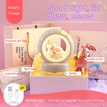 Cute Soothing Nightstand Reading Lamp