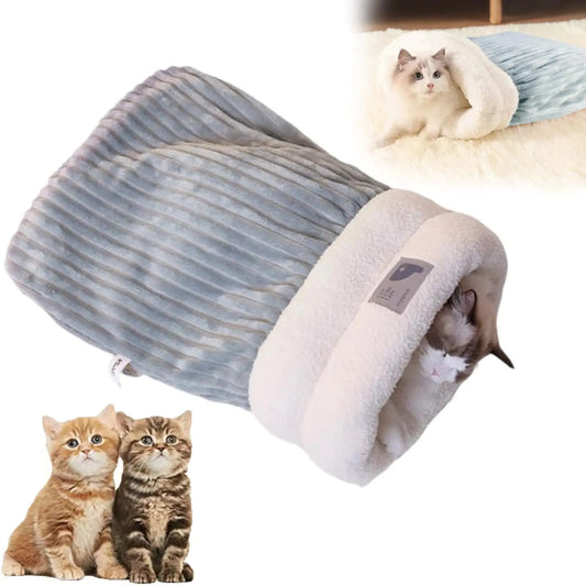 360° Cozy Cat Sleeping Pod - Blue