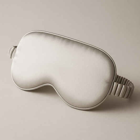 Momme Silk Eye Comfort Mask with Contour - Champagne