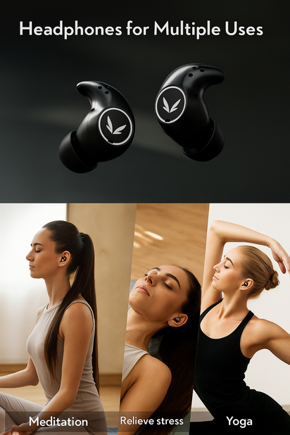 White Noise: Touchscreen Sleeptune Mifo Bluetooth Earbuds - 28 SOUNDS - 8GB Storage - MP3 player